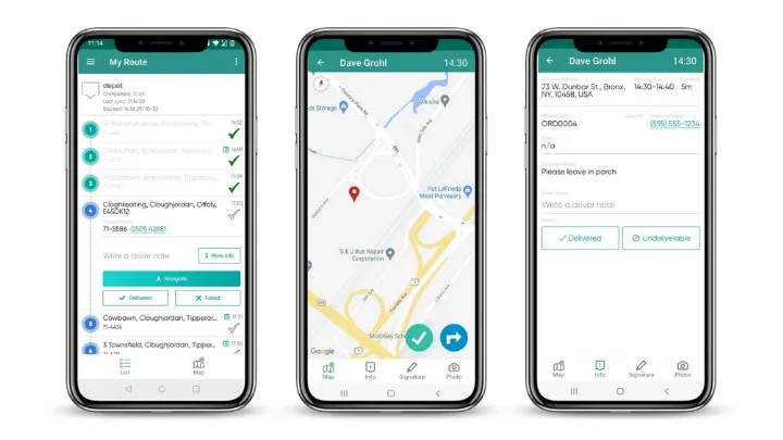Clear communication via delivery driver apps