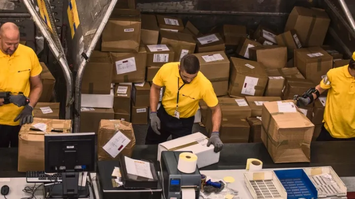 Packing at a warehouse