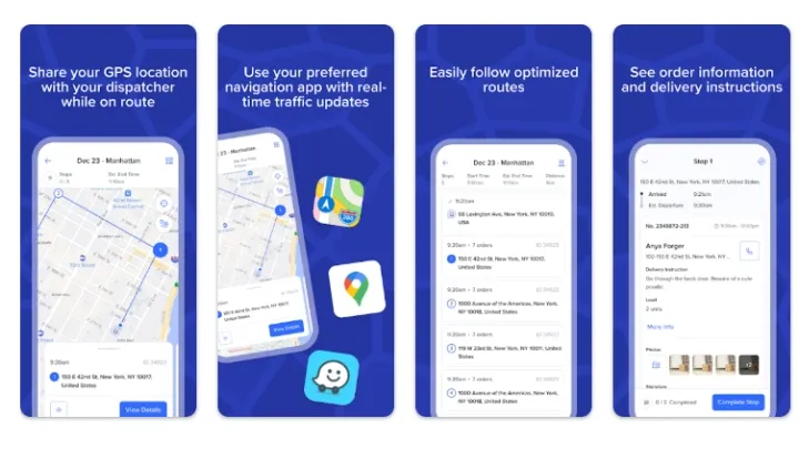 Routific mobile app for last-mile delivery route optimization.