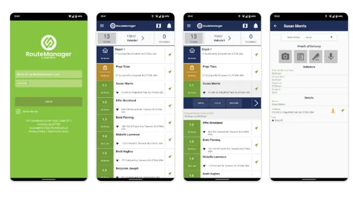 WorkWave Route Manager mobile app for fleet routing and dispatch management