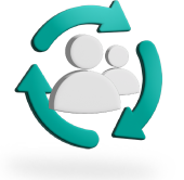 Support team efficiency icon