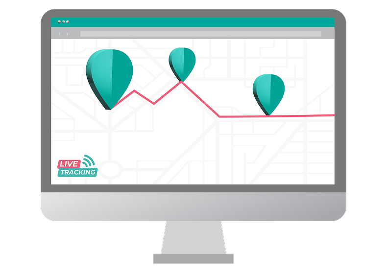 Send live GPS location data back to the office