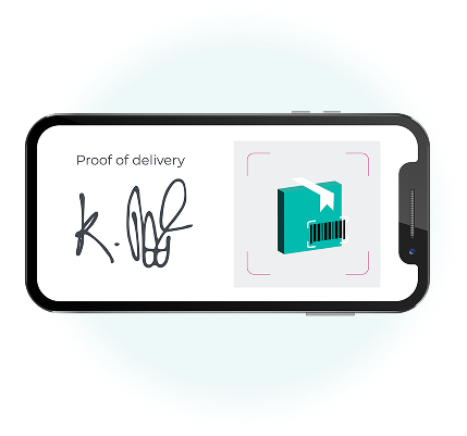 Proof of delivery signature on mobile